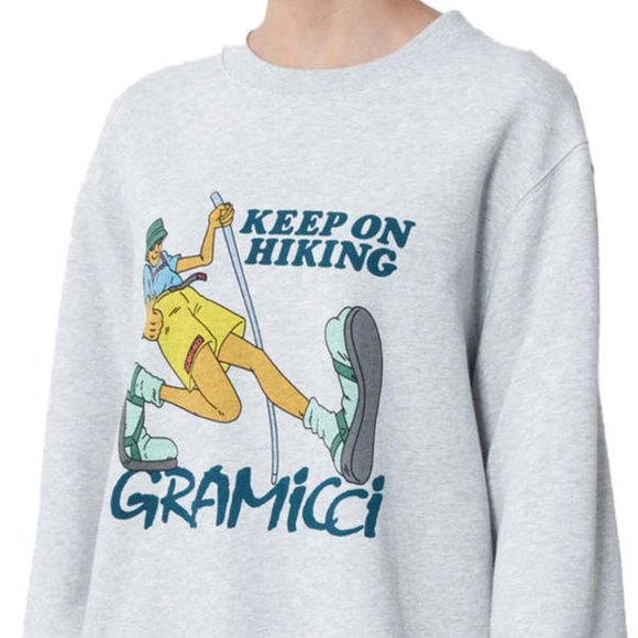 Gramicci Keep On Hiking 100% Organic Cotton Sweatshirt Men's XS - Picture 1 of 4